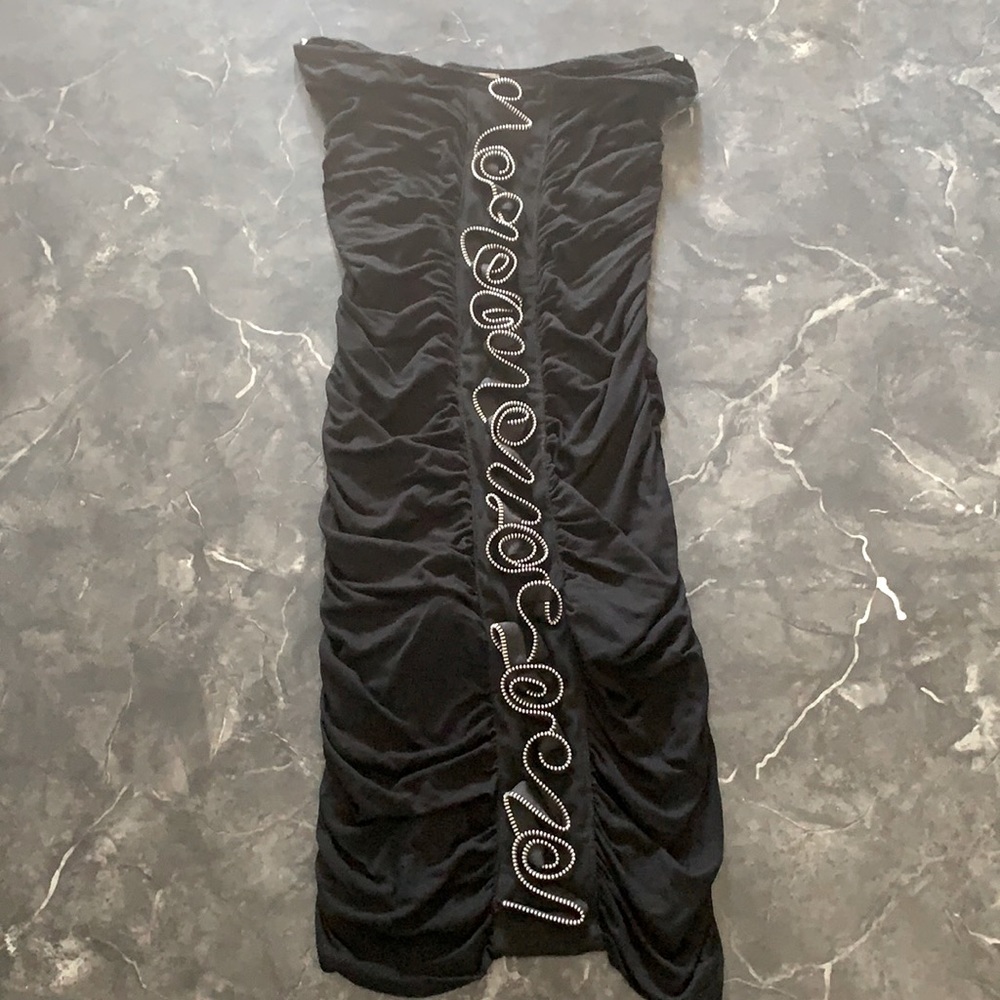 Black Tube Top Mini Dress